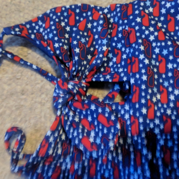 Youth Target Vineyard Vines patriotic whales 4th of July one piece bathing suit - Picture 4 of 4